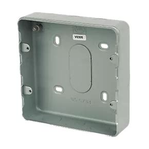 metal clad box|screwfix back boxes metal.